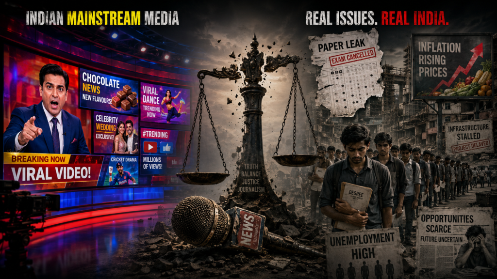 Mainstream Media vs Real Issues: क्या मेलोडी की मिठास में खो चुका है लोकतंत्र का चौथा स्तंभ?